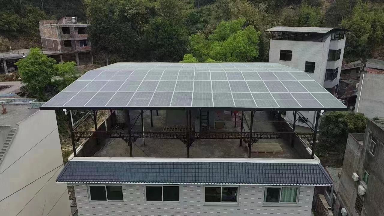 太原15kw+10kwh自建别墅家庭光伏储能系统